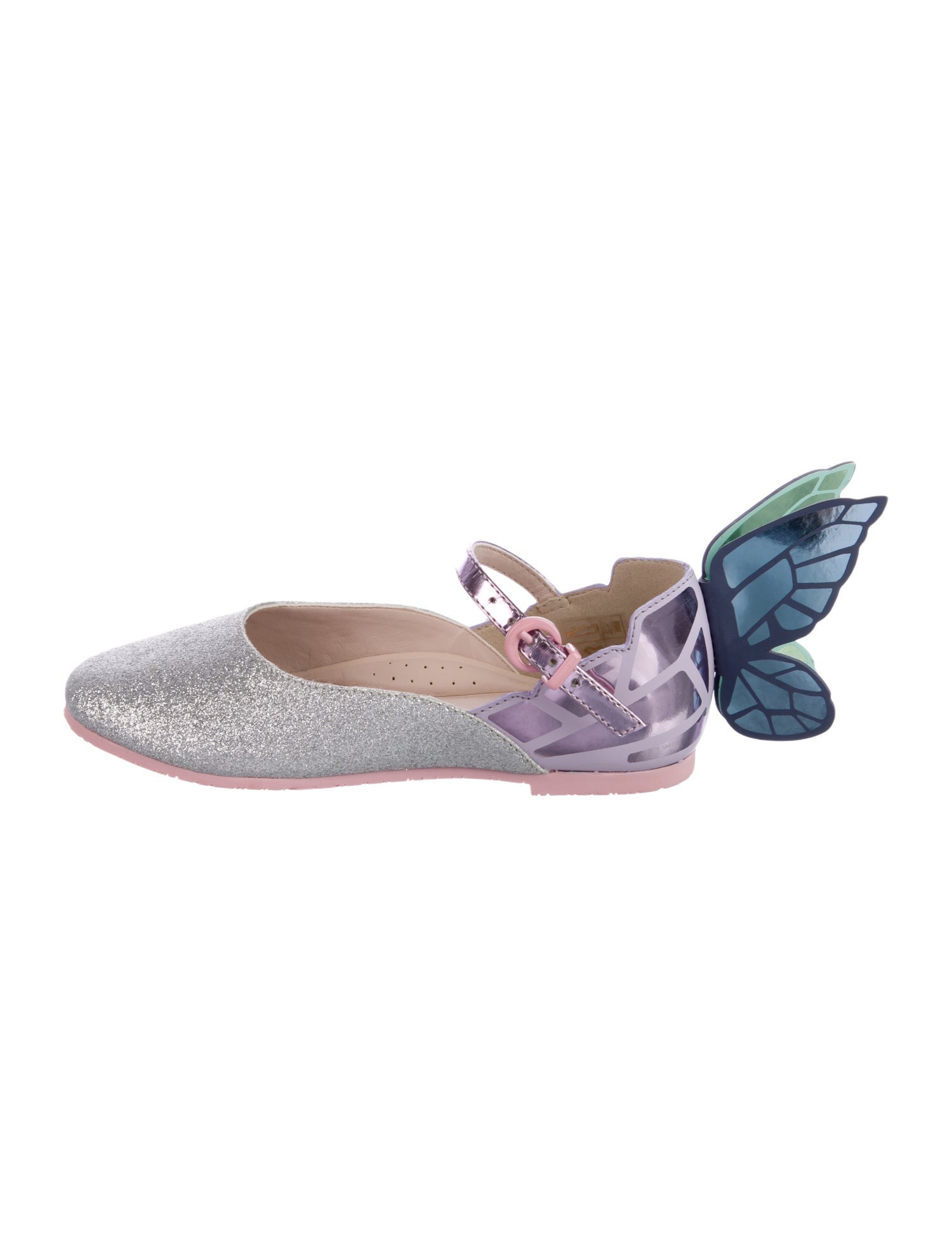 Sophia Webster Girls' Glitter Accent Flat Shoes
