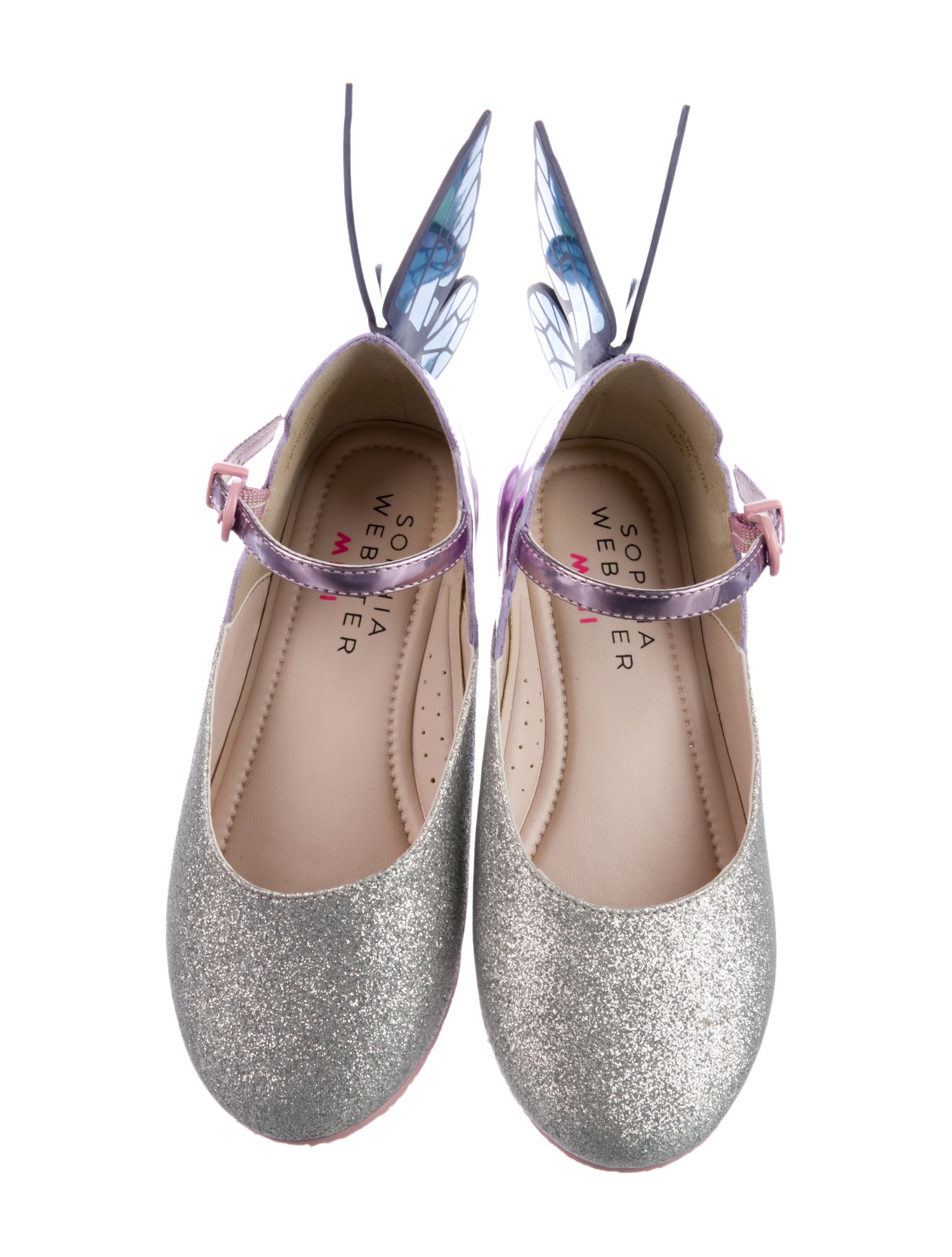 Sophia Webster Girls' Glitter Accent Flat Shoes