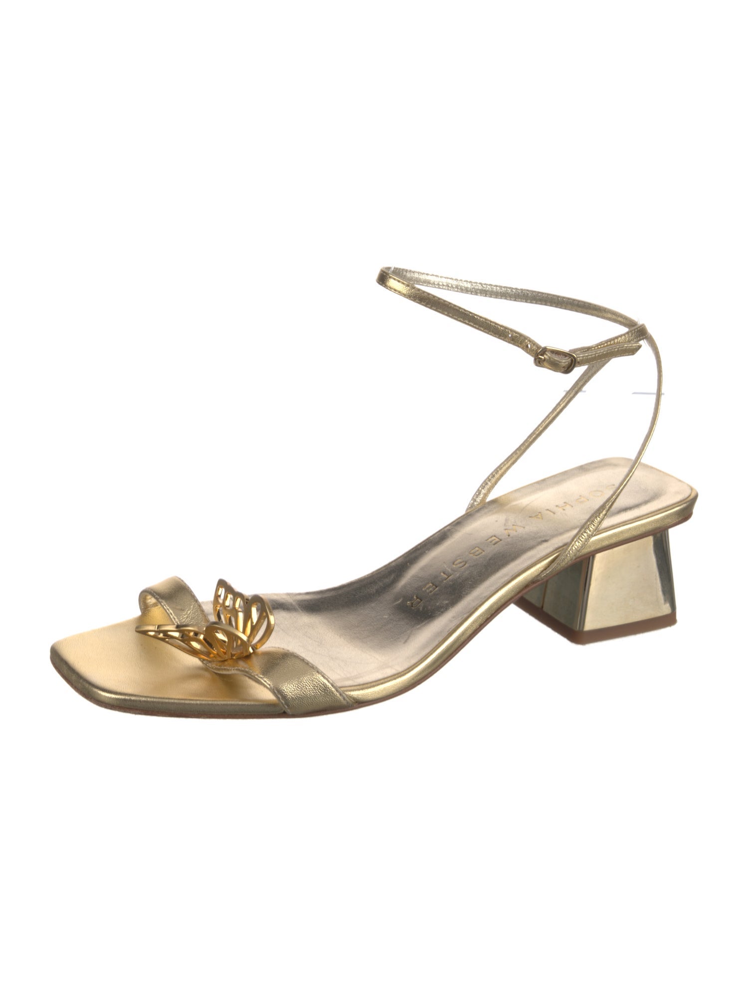 Sophia Webster Leather Crystal Embellishments Sandals
