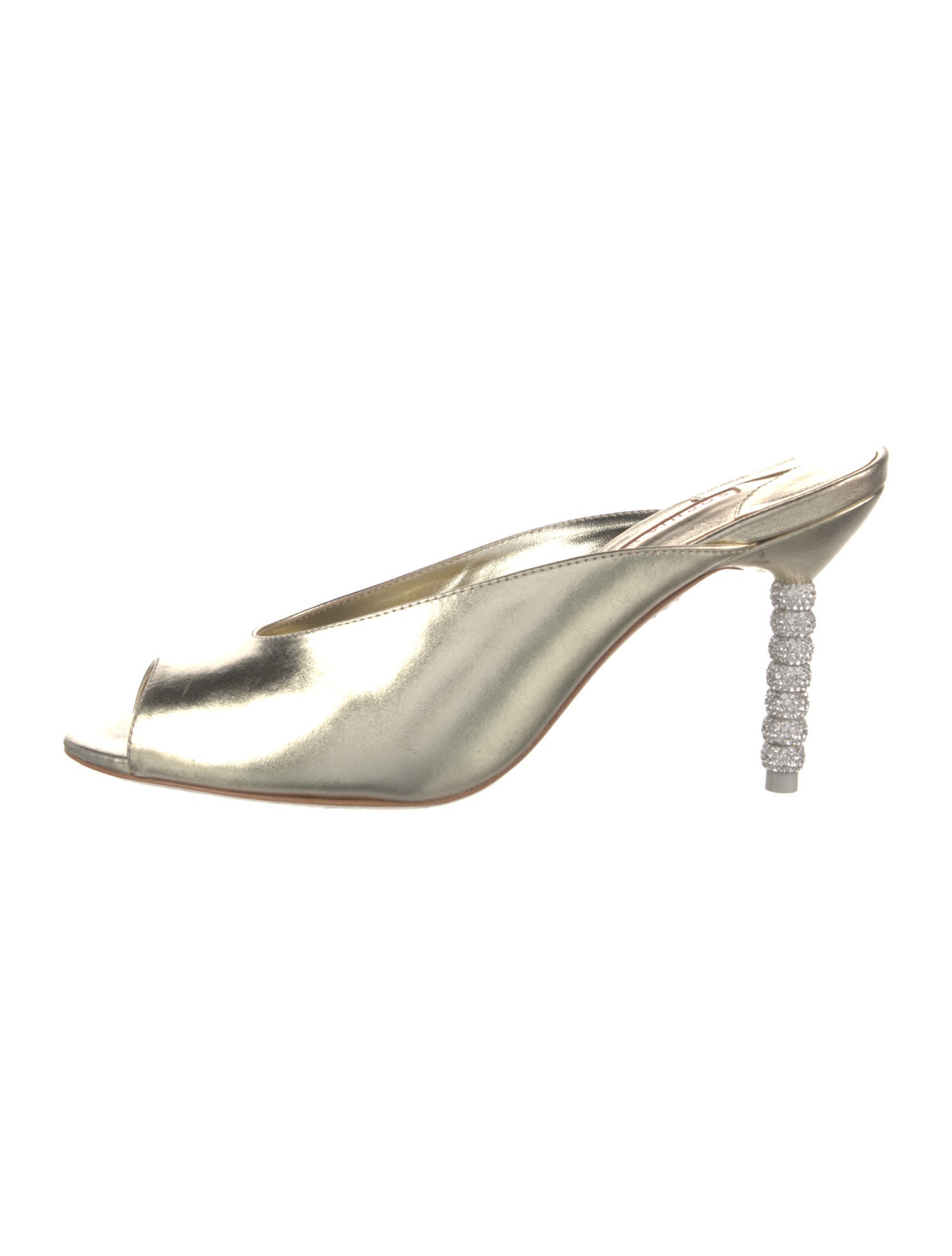 Sophia Webster Leather Crystal Embellishments Mules