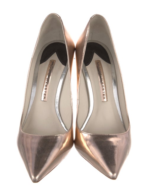 Sophia Webster Patent Leather Embroidered Accent Pumps