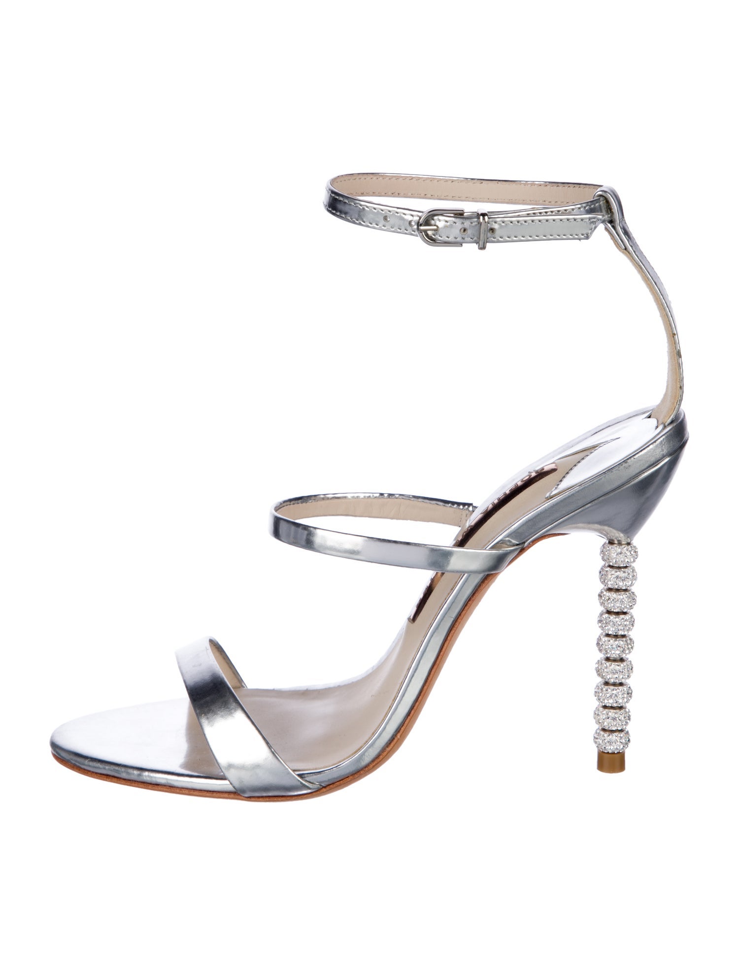 Sophia Webster Leather Crystal Embellishments Sandals