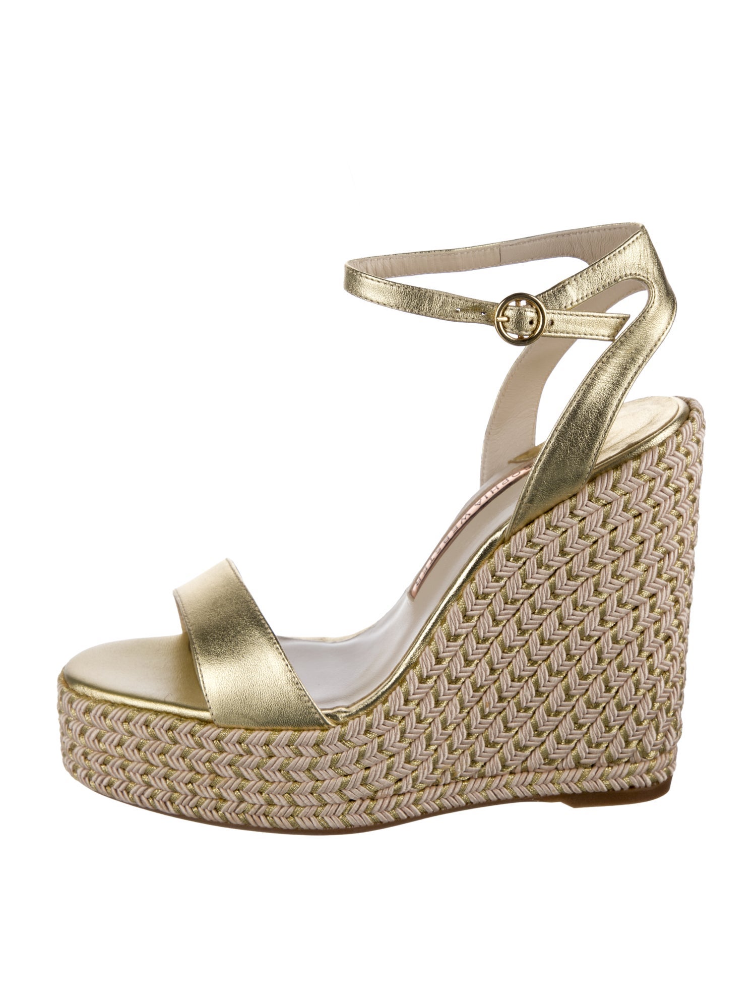 Sophia Webster Leather Crystal Embellishments Espadrilles