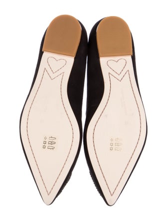 Sophia Webster Suede Crystal Embellishments Flats
