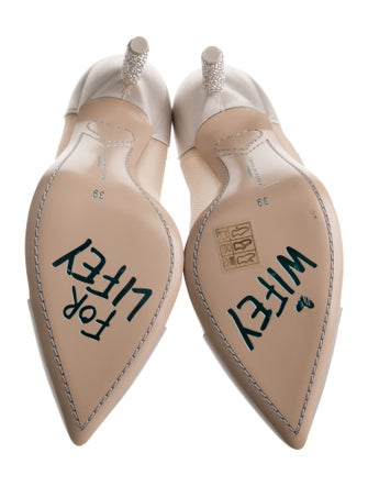 Sophia Webster Mesh Crystal Embellishments Pumps