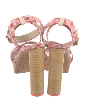 Sophia Webster Floral Print Sandals