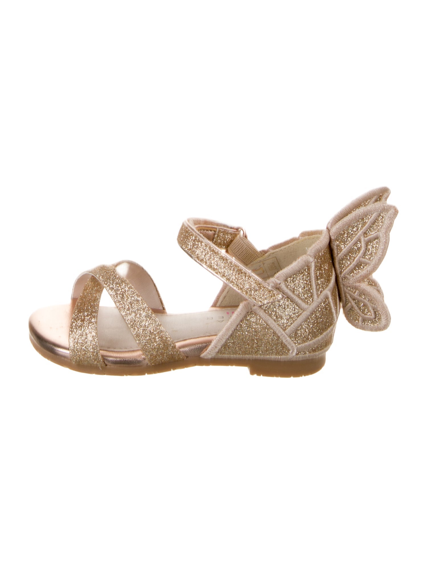 Sophia Webster Girls' Glitter Butterfly Sandals