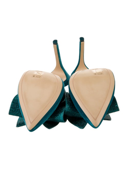 Sophia Webster Velvet Bow Accents Mules