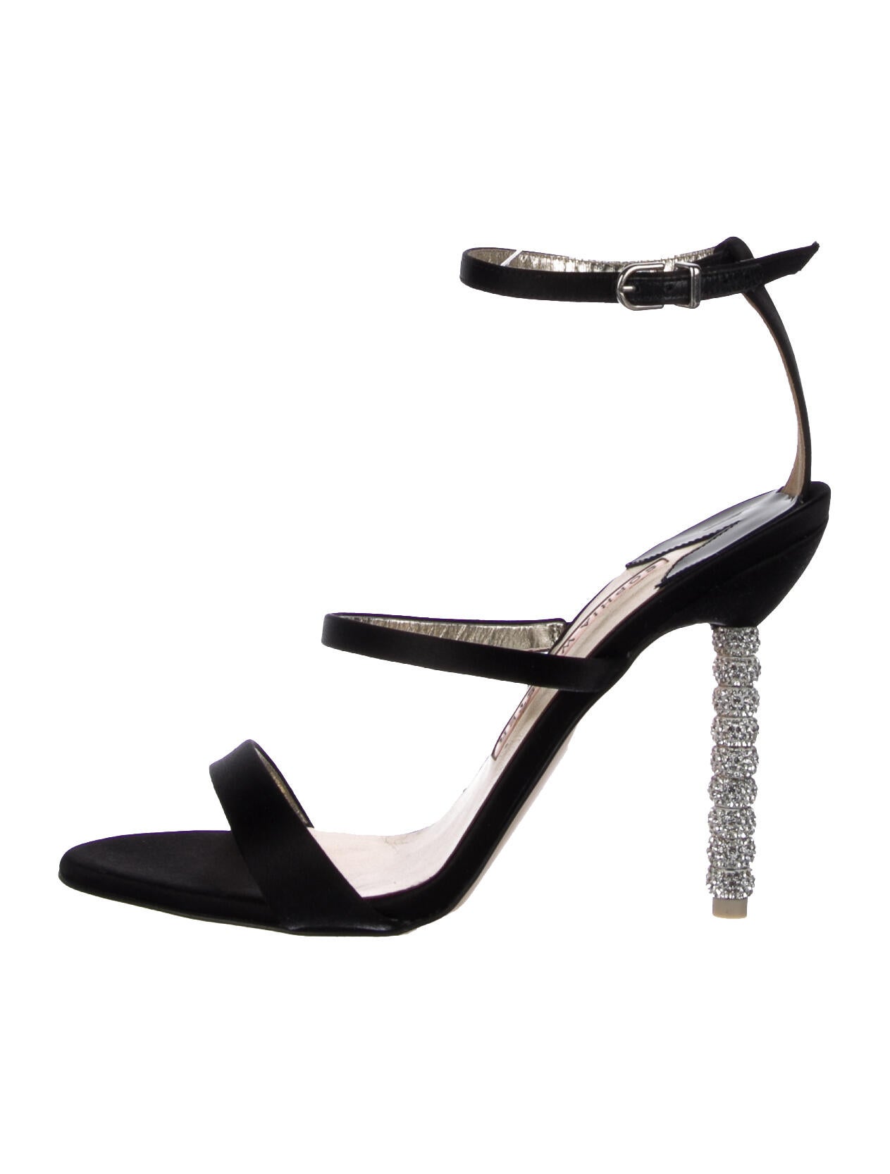 Sophia Webster Satin Crystal Embellishments Sandals