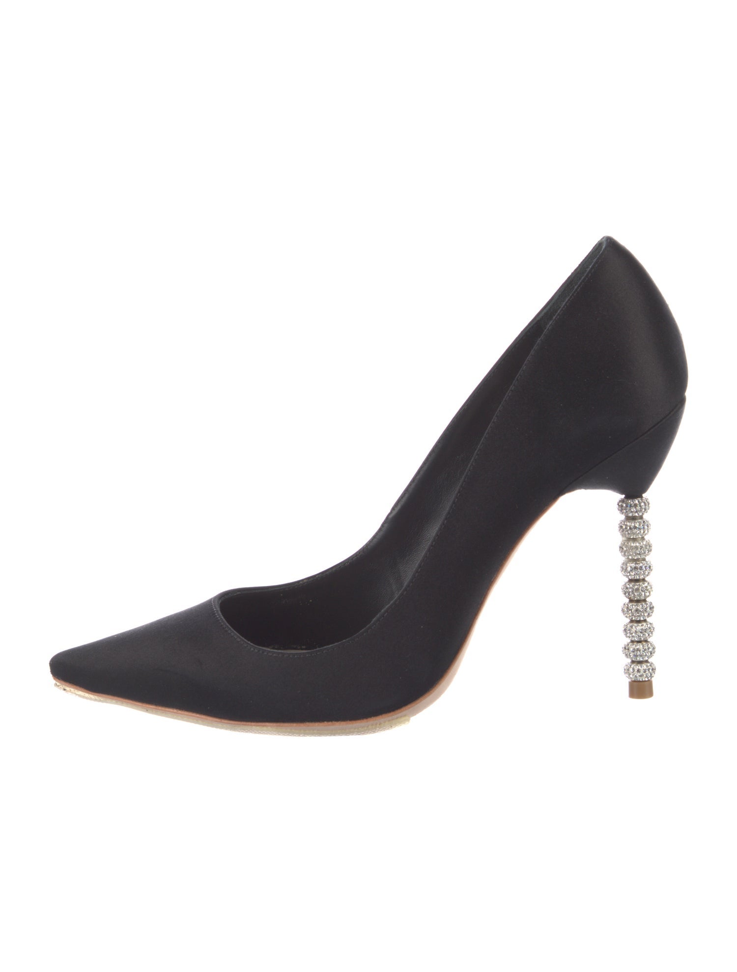 Sophia Webster Satin Crystal Embellishments Pumps