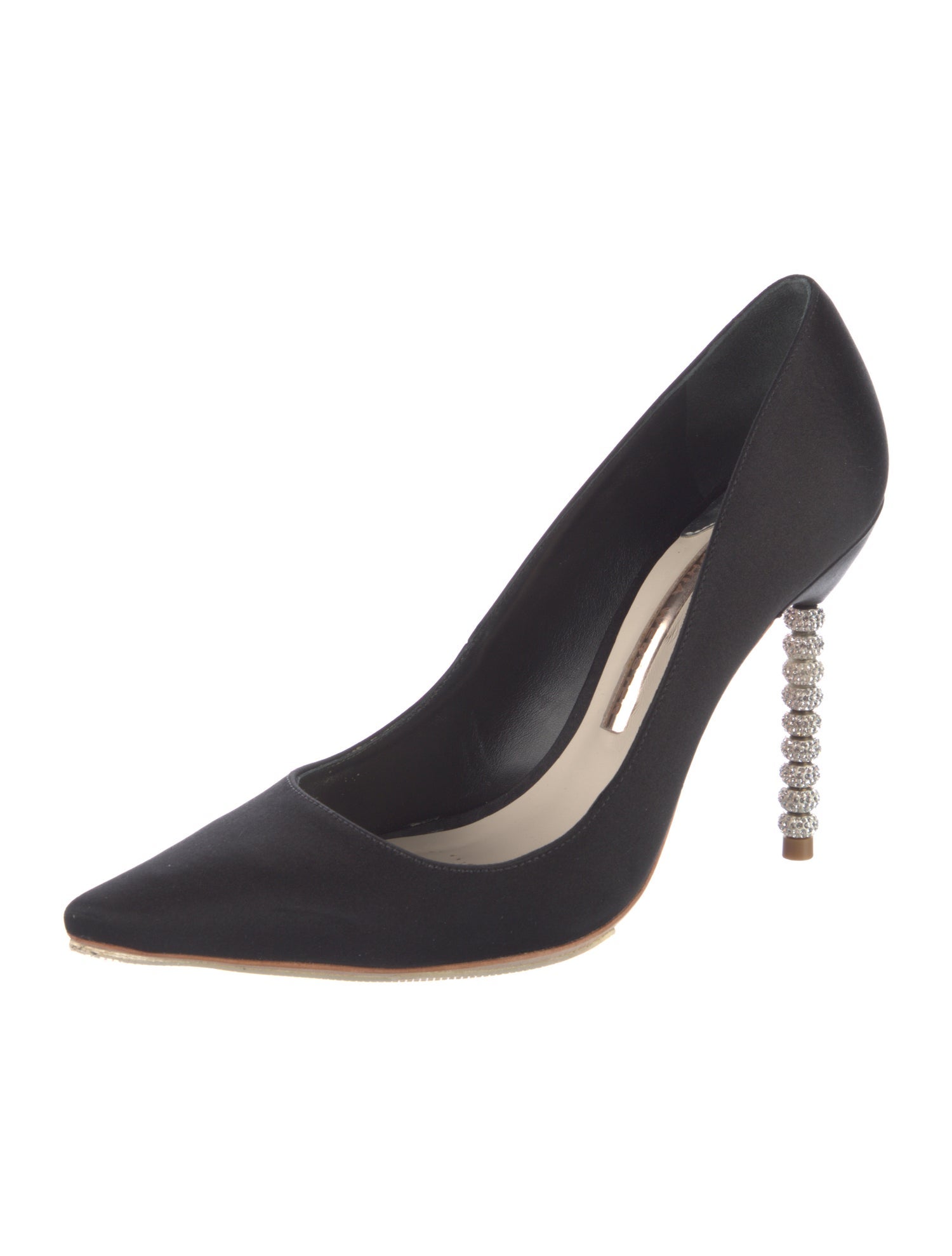 Sophia Webster Satin Crystal Embellishments Pumps