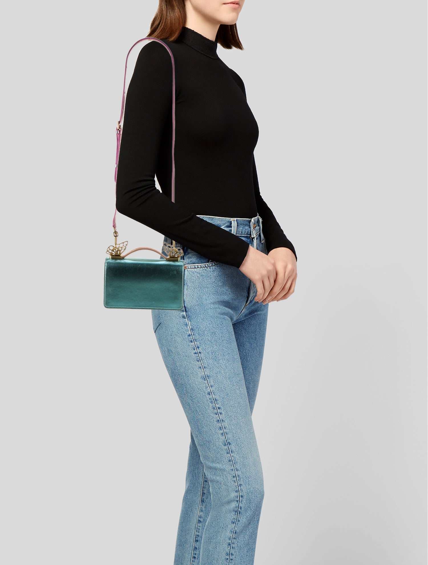 Sophia Webster Leather Top Handle Bag