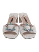 Sophia Webster Leather Crystal Embellishments Slides