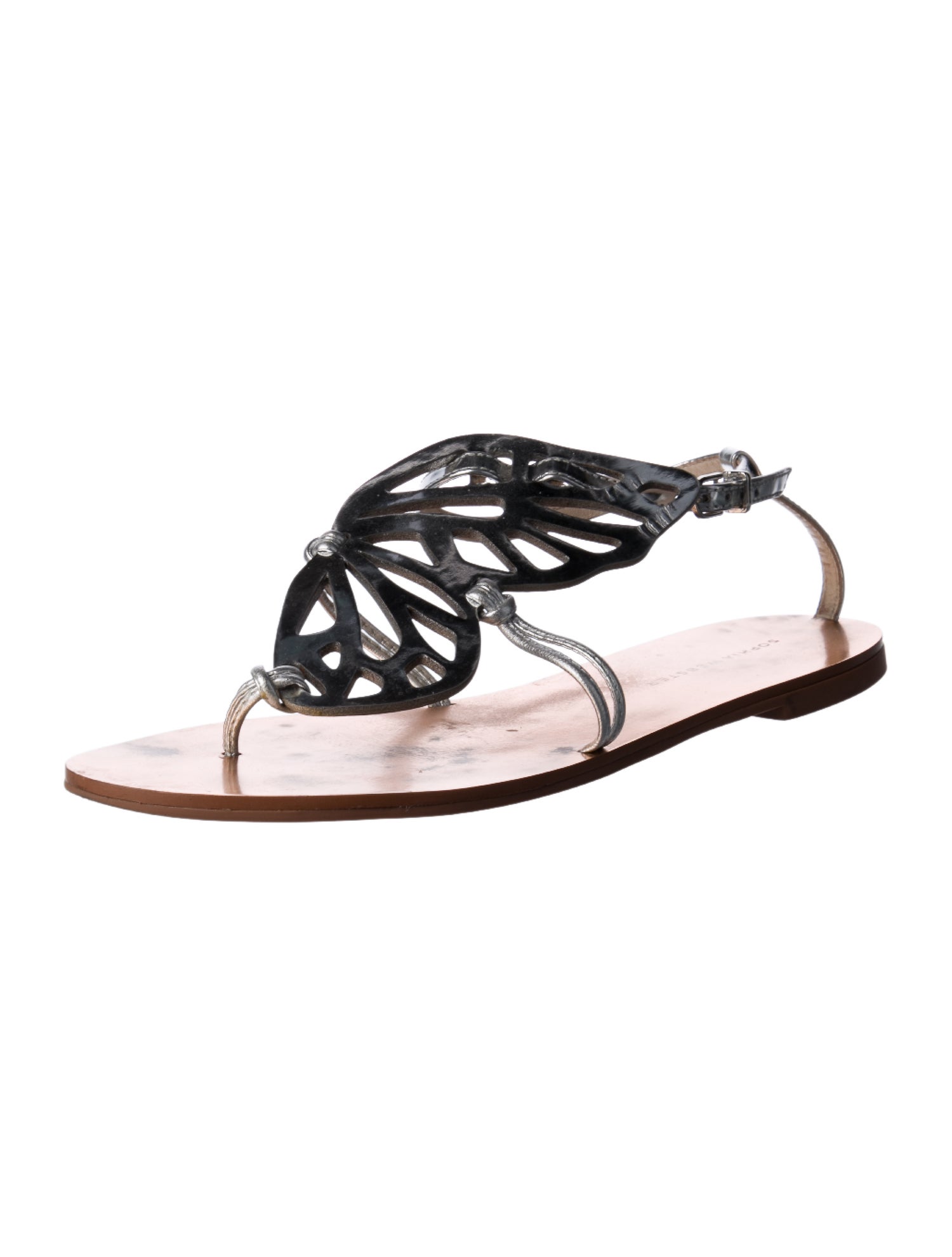 Sophia Webster Leather Slingback Sandals