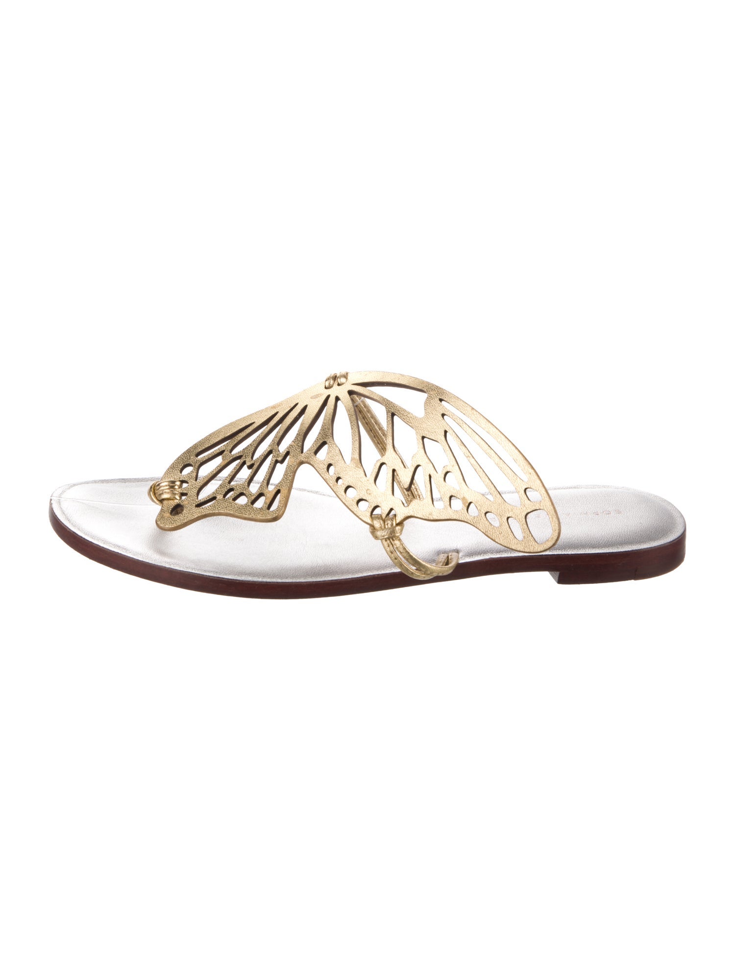 Sophia Webster Leather Lasercut Accents Slides