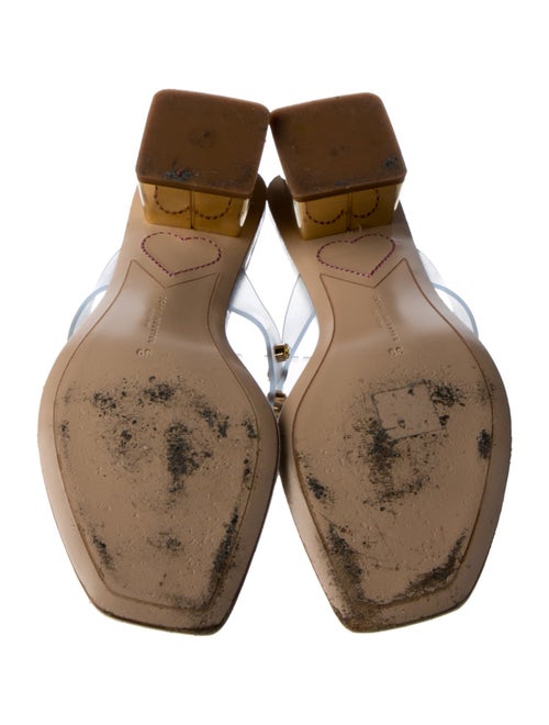 Sophia Webster Patent Leather Crystal Embellishments Slides