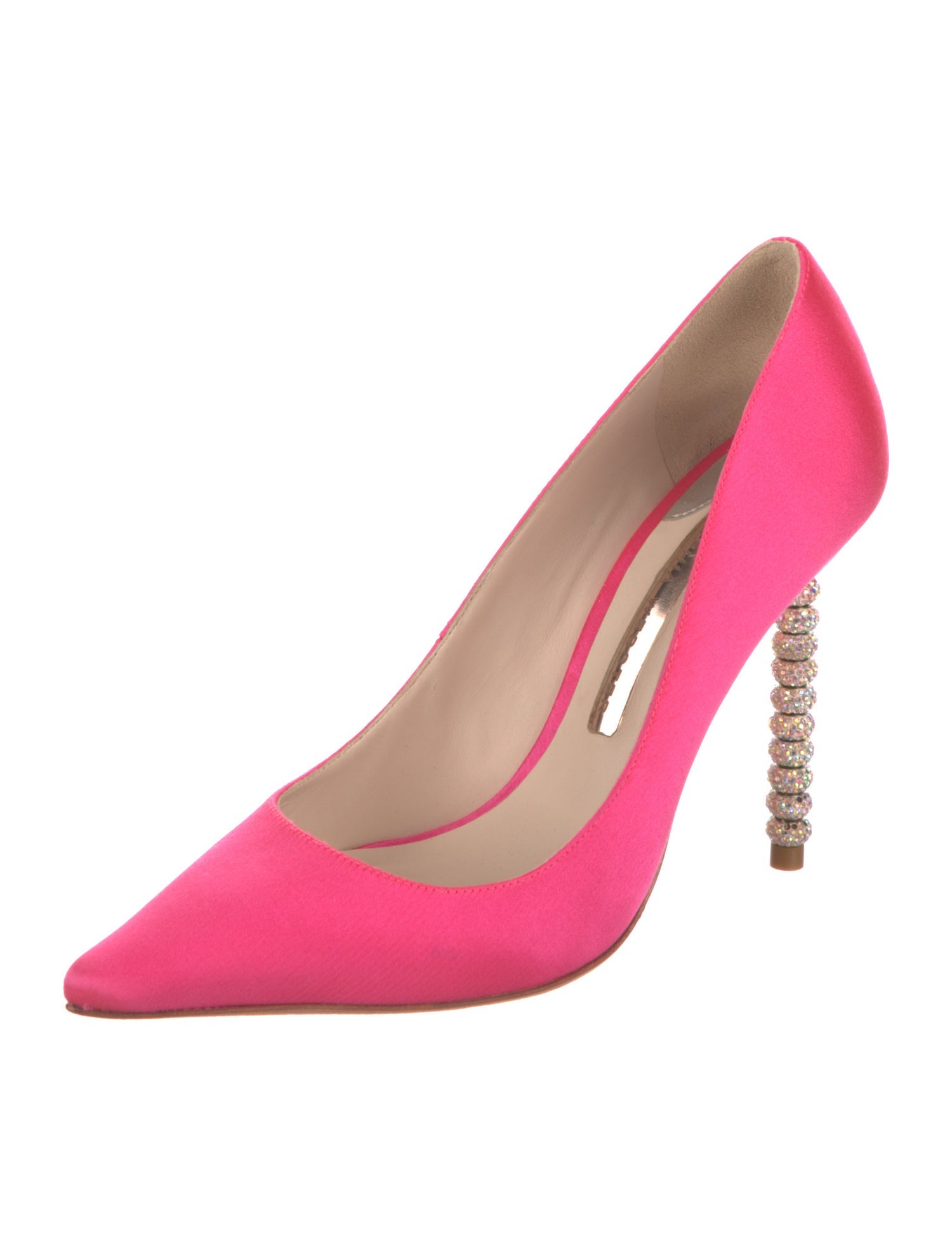 Sophia Webster Satin Crystal Embellishments Pumps