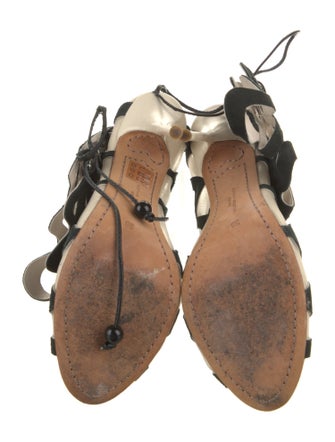 Sophia Webster Suede Colorblock Pattern Pumps