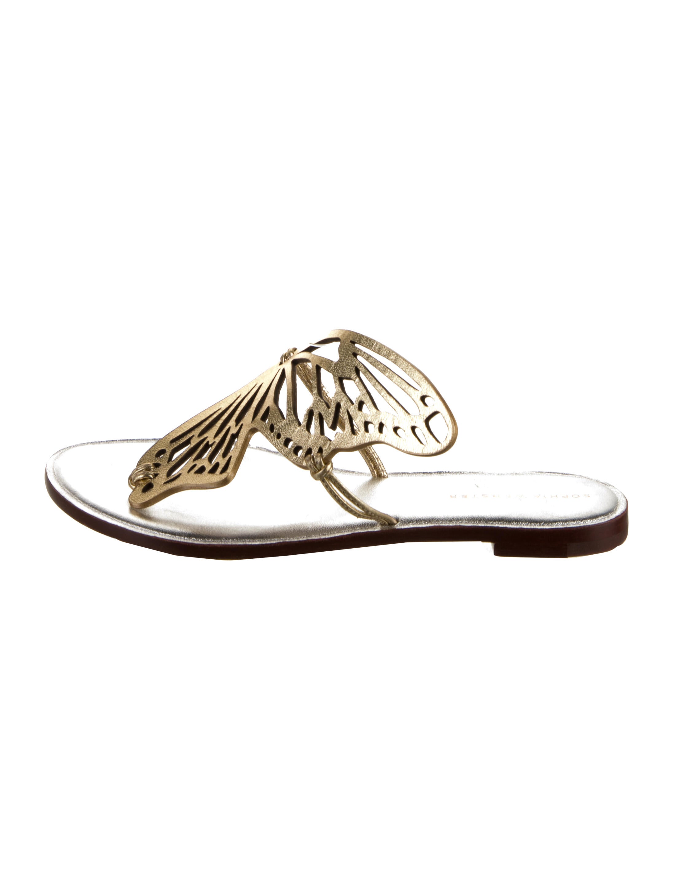 Sophia Webster Leather Animal Print Slides