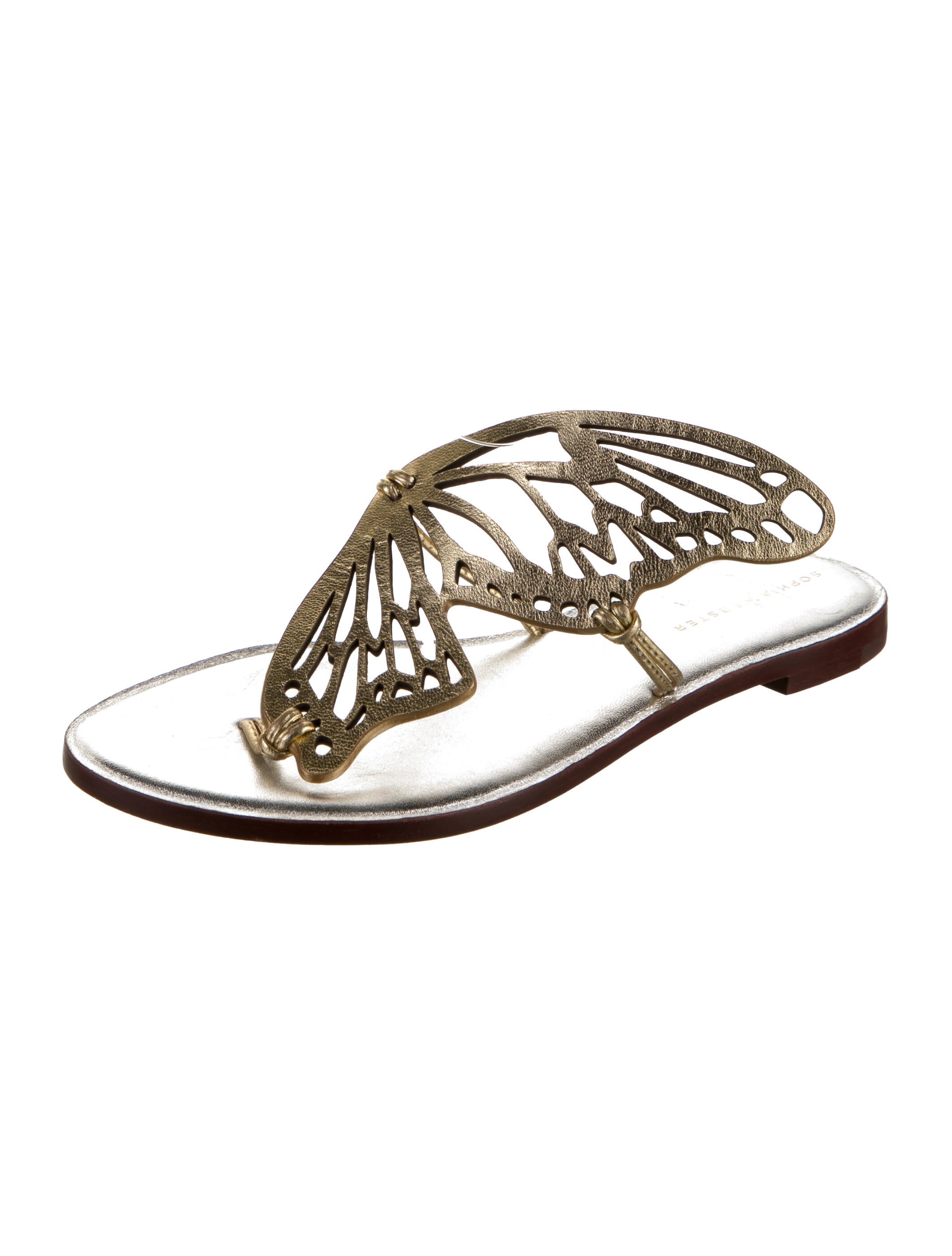 Sophia Webster Leather Animal Print Slides