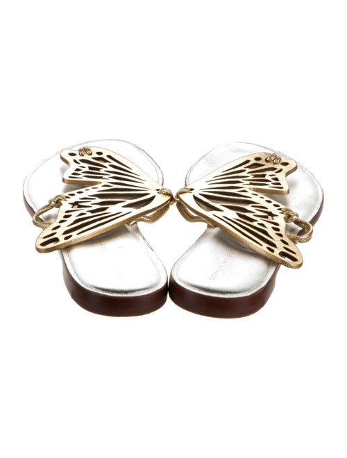 Sophia Webster Leather Animal Print Slides