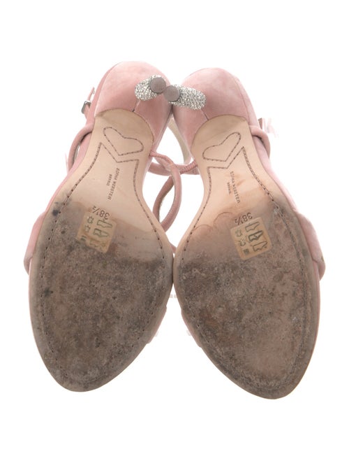 Sophia Webster Velvet Crystal Embellishments Sandals