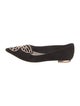Sophia Webster Suede Embroidered Accent Ballet Flats