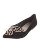 Sophia Webster Suede Embroidered Accent Ballet Flats