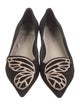 Sophia Webster Suede Embroidered Accent Ballet Flats