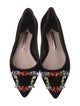 Sophia Webster Suede Glitter Accents Flats