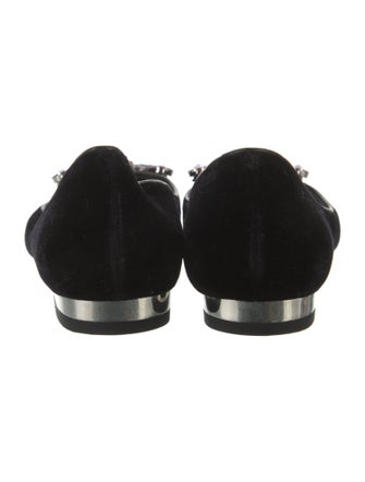 Sophia Webster Suede Glitter Accents Flats