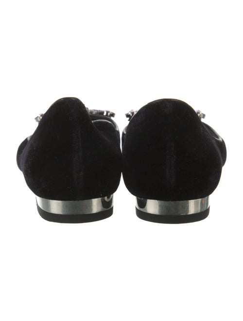 Sophia Webster Suede Glitter Accents Flats