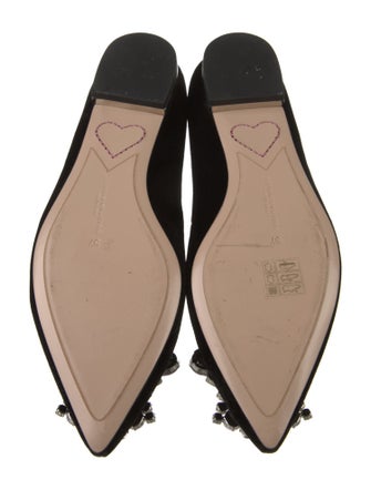 Sophia Webster Suede Glitter Accents Flats