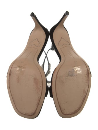 Sophia Webster Suede Crystal Embellishments Sandals