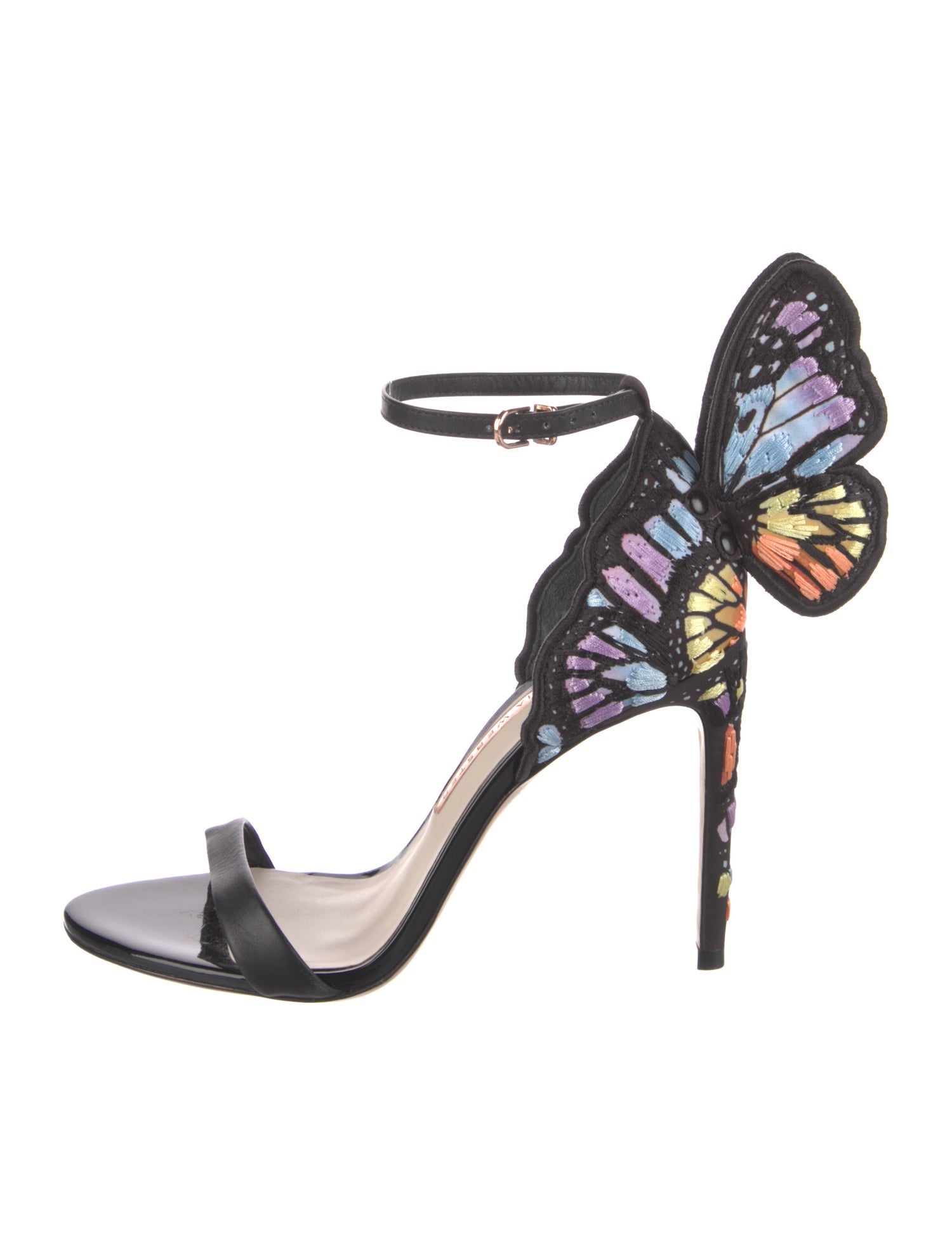 Sophia Webster Leather Colorblock Pattern Sandals
