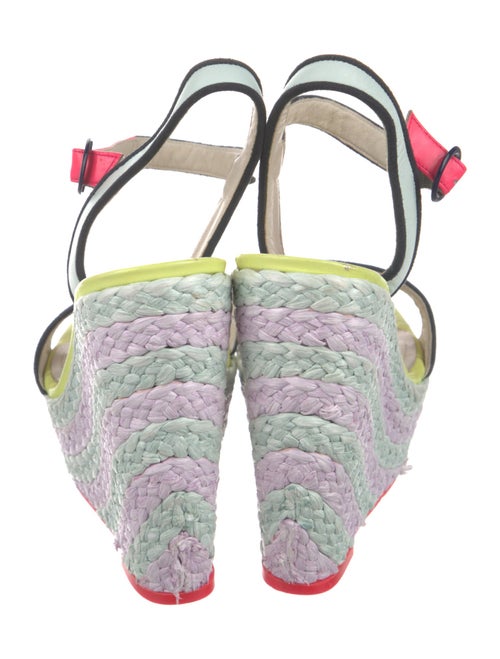 Sophia Webster Leather Printed Slingback Pumps