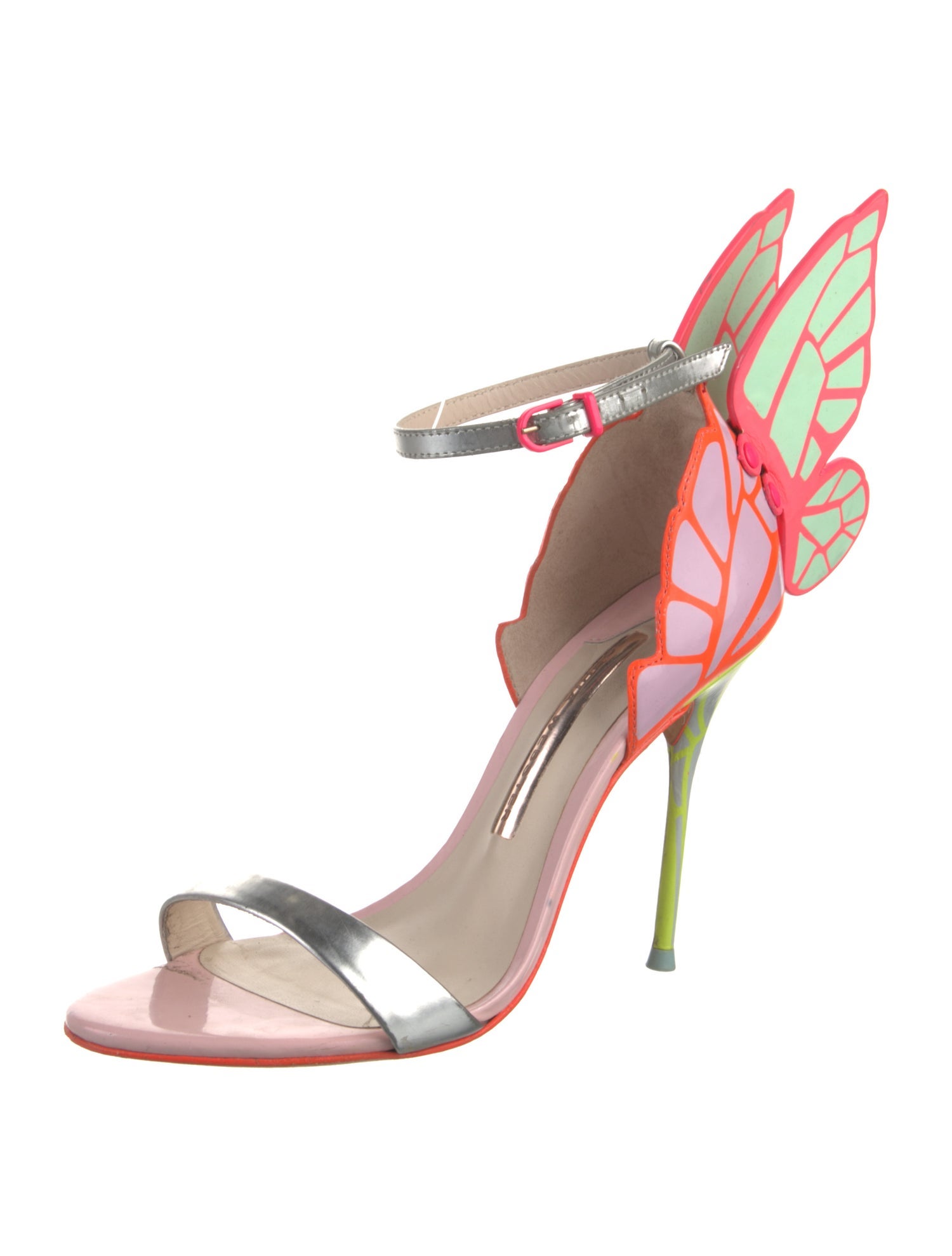 Sophia Webster Leather Colorblock Pattern Sandals