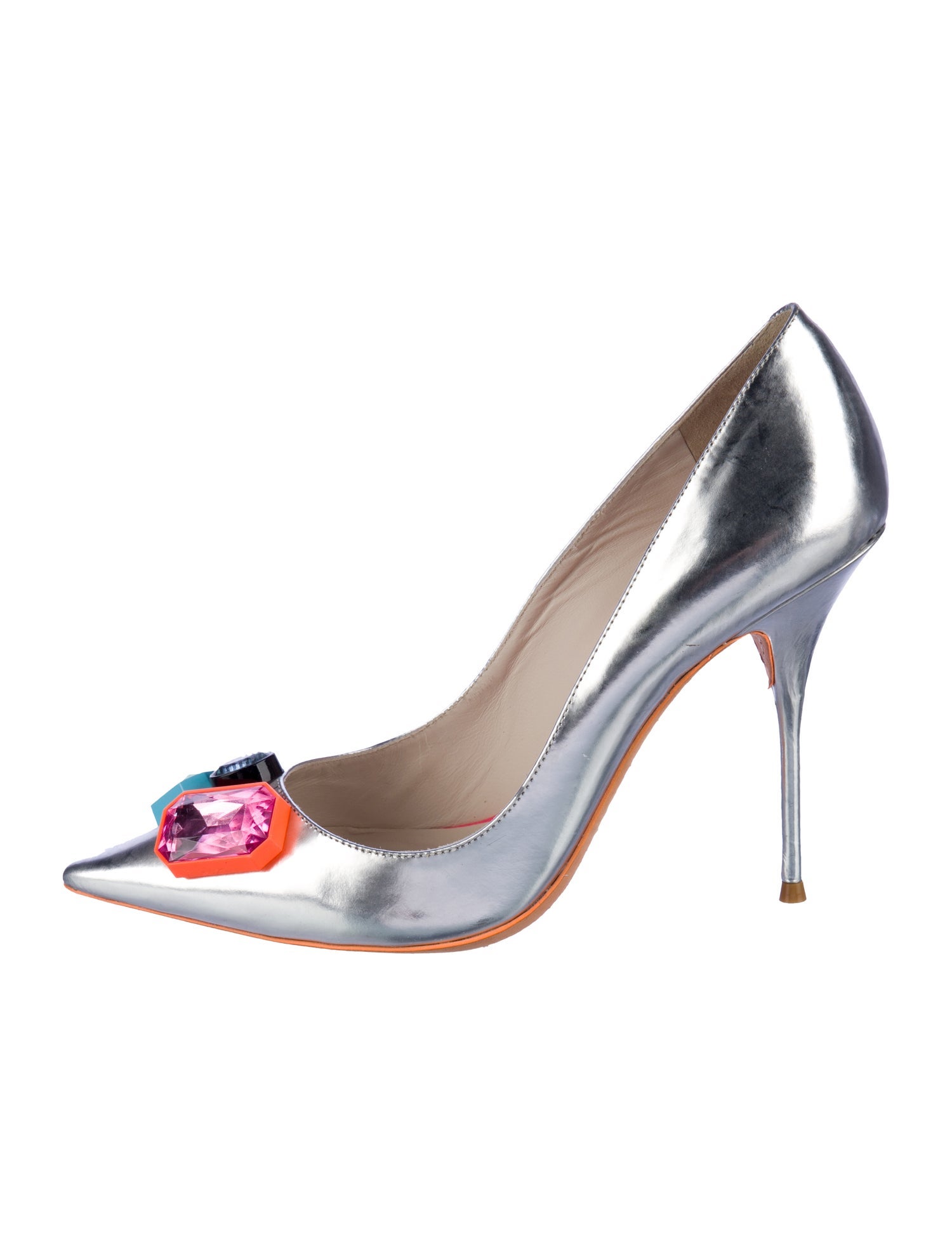 Sophia Webster Patent Leather Crystal Embellishments Pumps