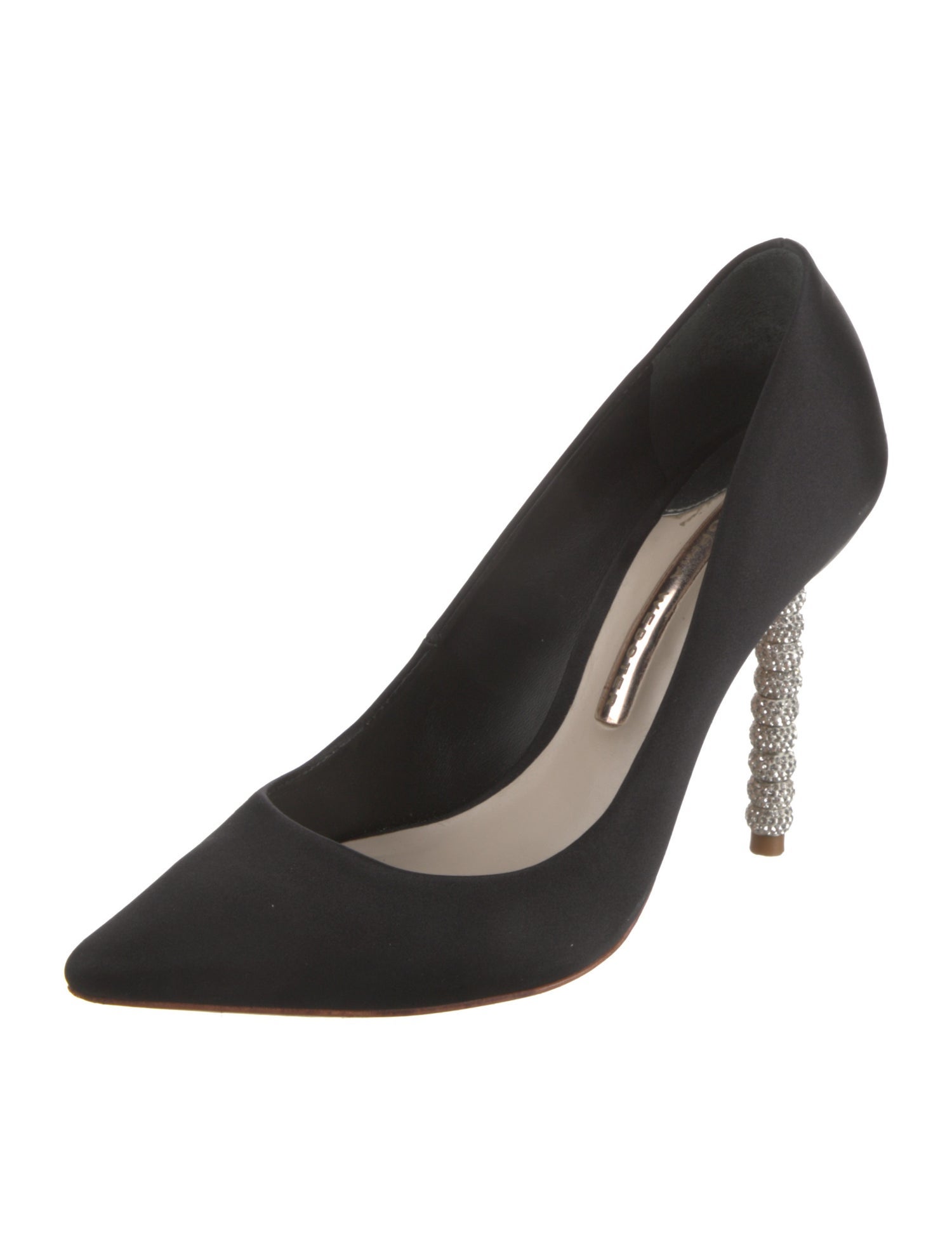 Sophia Webster Satin Crystal Embellishments Pumps