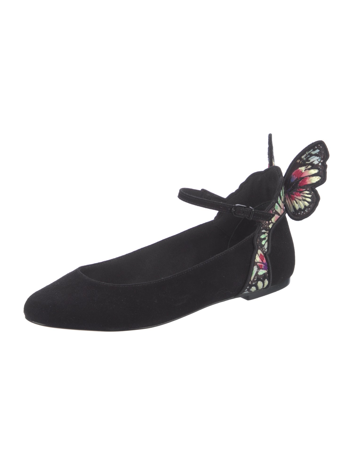Sophia Webster Suede Printed Ballet Flats