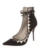 Sophia Webster Suede Colorblock Pattern Pumps
