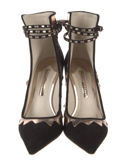 Sophia Webster Suede Colorblock Pattern Pumps