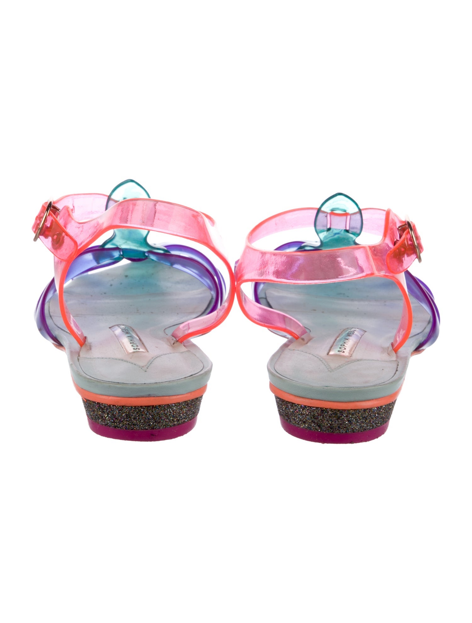 Sophia Webster PVC Colorblock Pattern Slingback Flats