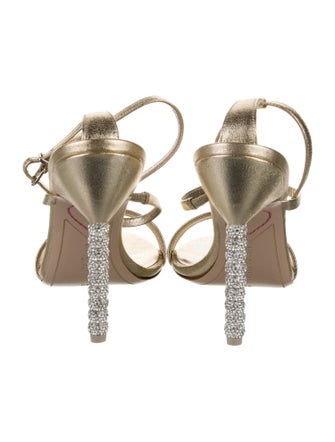 Sophia Webster Leather Crystal Embellishments Sandals