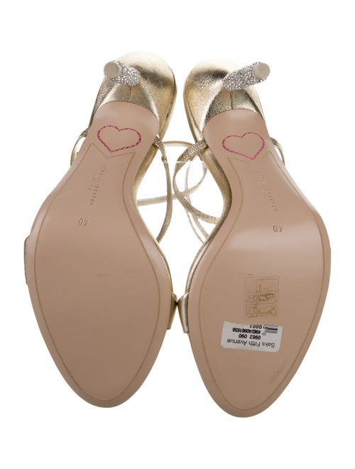 Sophia Webster Leather Crystal Embellishments Sandals