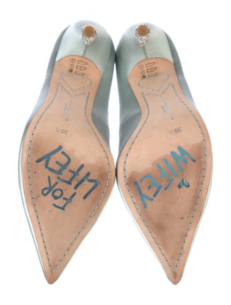 Sophia Webster Satin Crystal Embellishments Pumps