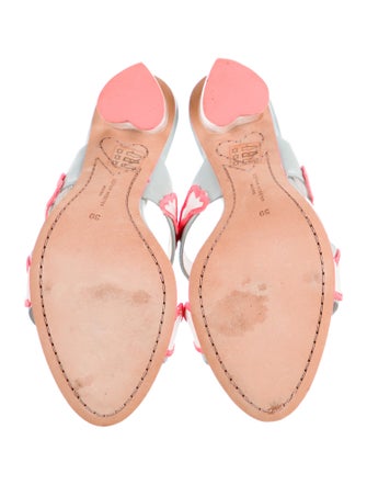 Sophia Webster Patent Leather Printed Slides