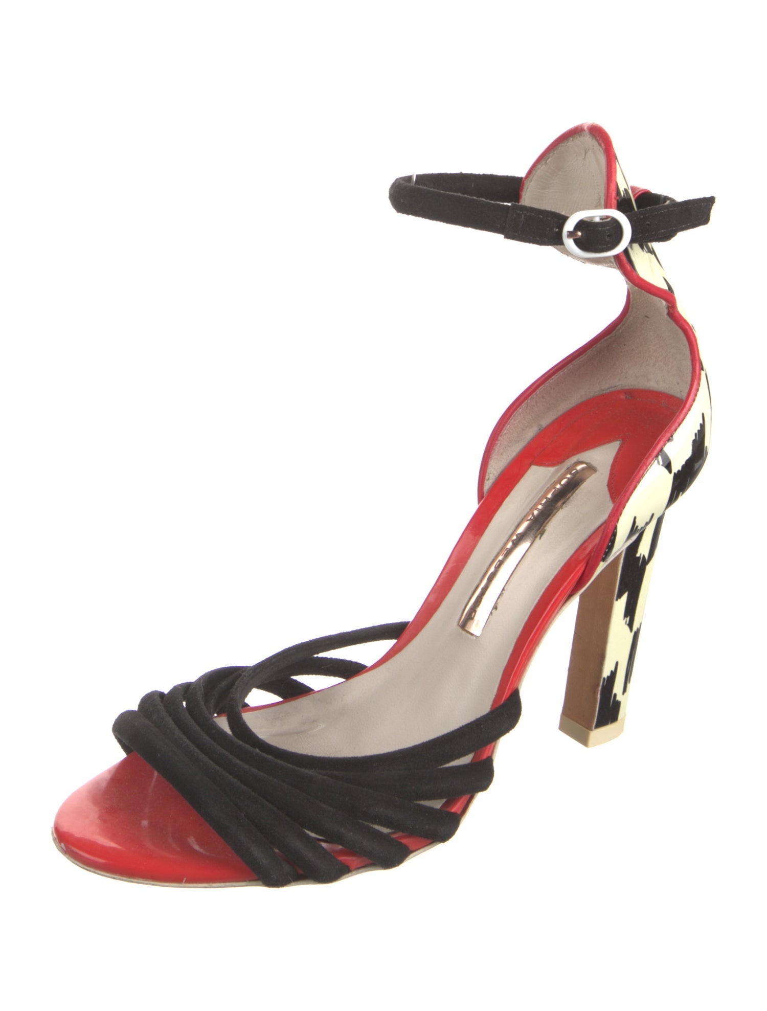 Sophia Webster Patent Leather Printed Sandals