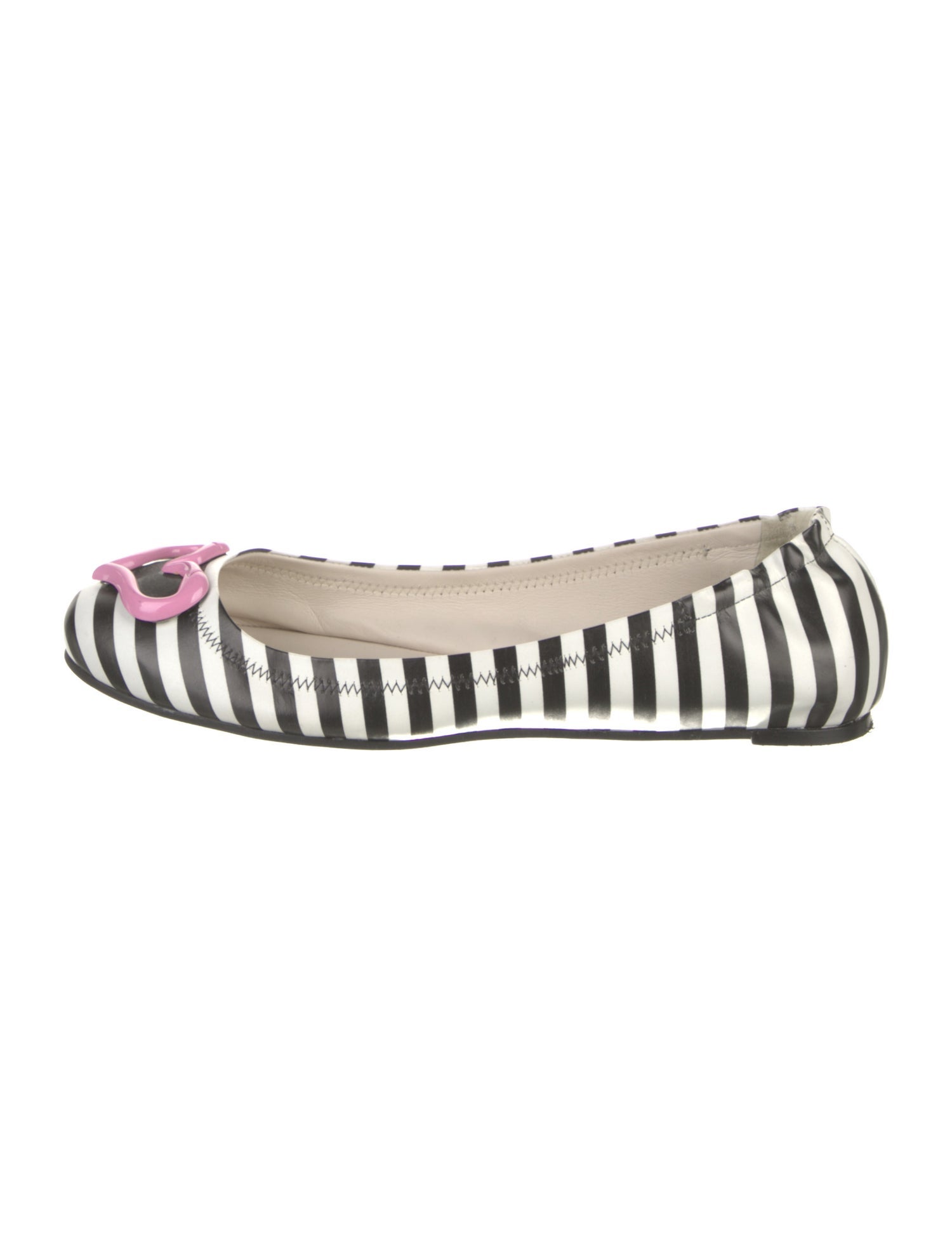 Sophia Webster Leather Printed Ballet Flats