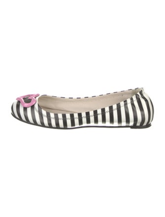 Sophia Webster Leather Printed Ballet Flats